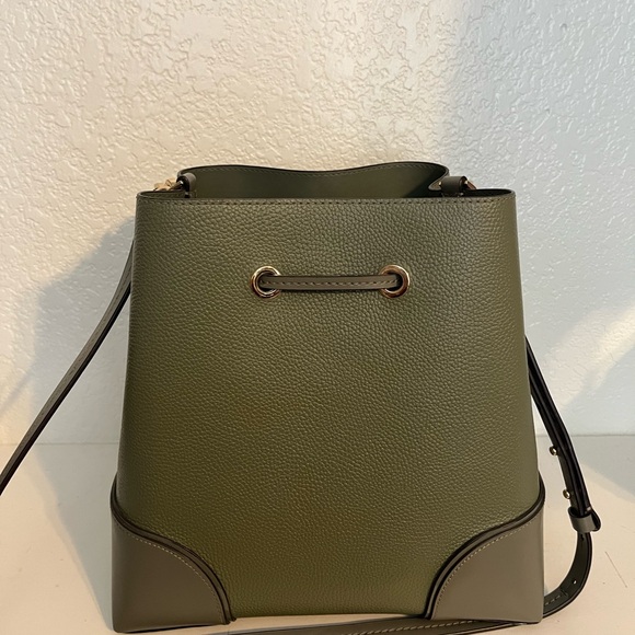 Michael Kors Olive Green Bucket Bag - Picture 6 of 6